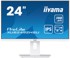 IIYAMA Monitor 61cm/24" (1920x1080) ProLite XUB2492HSU-W6 16:9 FHD IPS 100Hz 0,4ms HDMI DP Pivot zvučnik bijeli